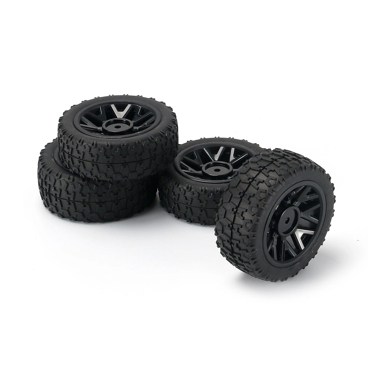 Buggy Beast Wheels Ready to Roll 4 Pack Unleash Your Ride RC Car Upgrade Tires Pre-Mounted Fun